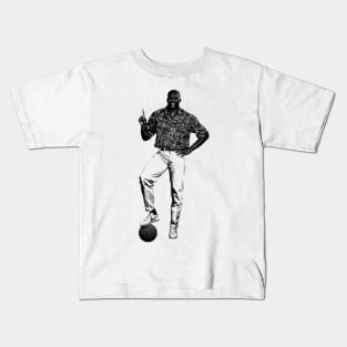 Larry Johnson || Vintage Pencil Drawing Kids T-Shirt